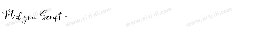 Molynia Script字体转换 Molynia Script字体转换